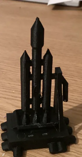 Rocket M.K.1 + Launchpad with Elevator