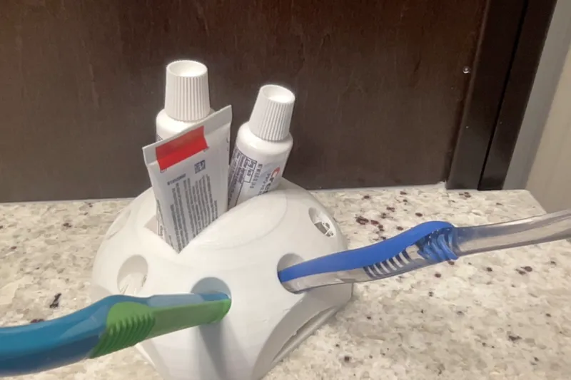 Toothbrush and Toothpaste Holder For Any Bathroom