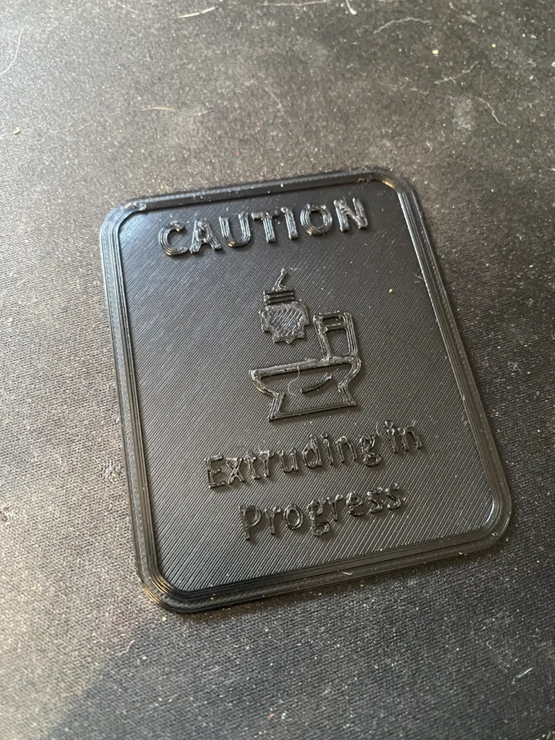 Extruding Bathroom Sign