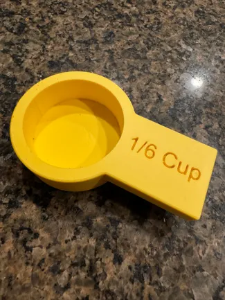 1/6 measuring cup