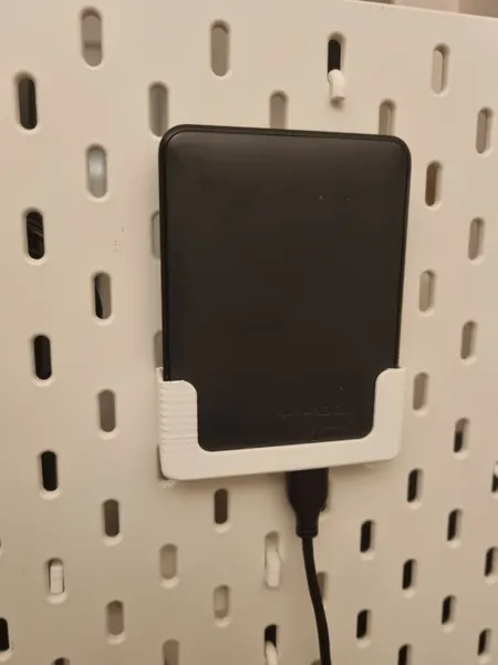 Support disque dur pour panneau IKEA Skadis