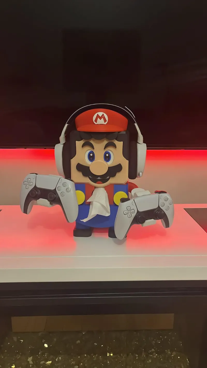 DualSense Controller Mario Tissue Dispenser V2