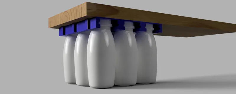 organizador objetos con actimel