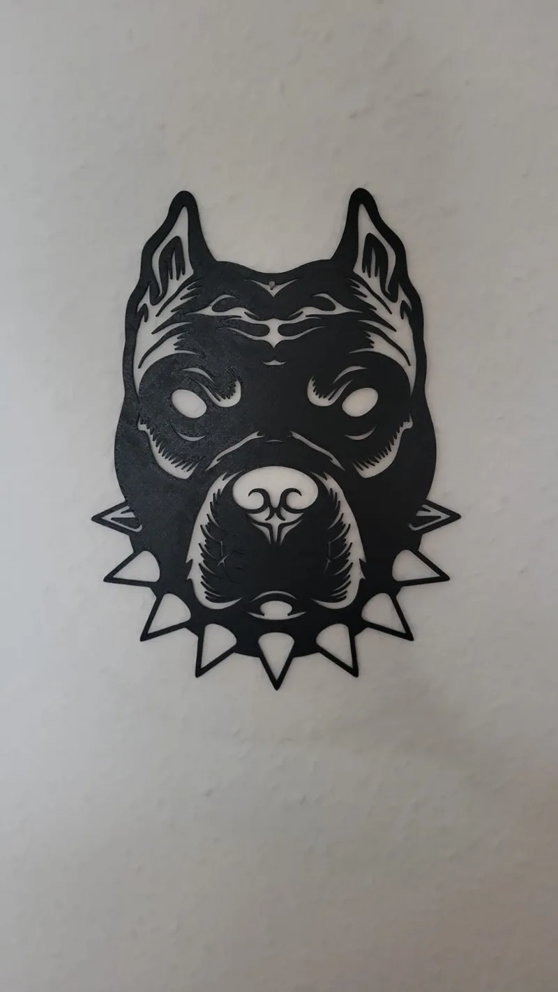 2D Art "Pitbull Head"