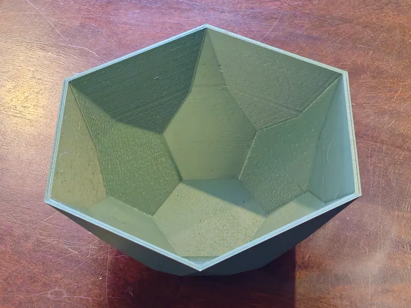 decorative hexagonal bowl