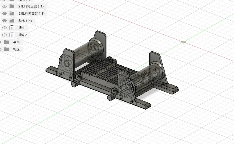 5.8L米桶干燥箱料架，自带轴承、干燥。