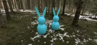 Duo de lapins de Pâques minimalistes — photo 1