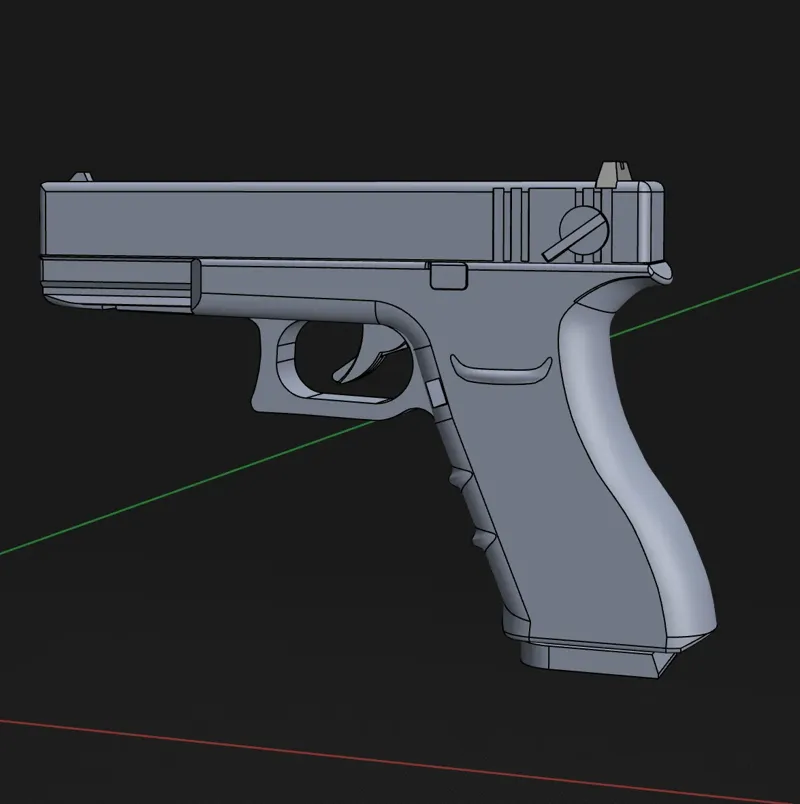 Model of a Glock Pistol