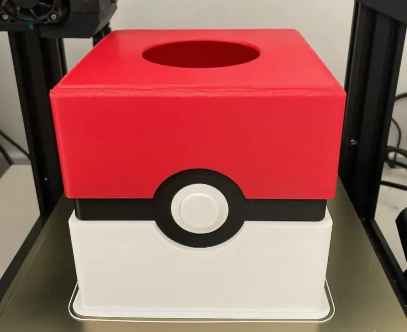 Pokeball Inspired Tissue Box