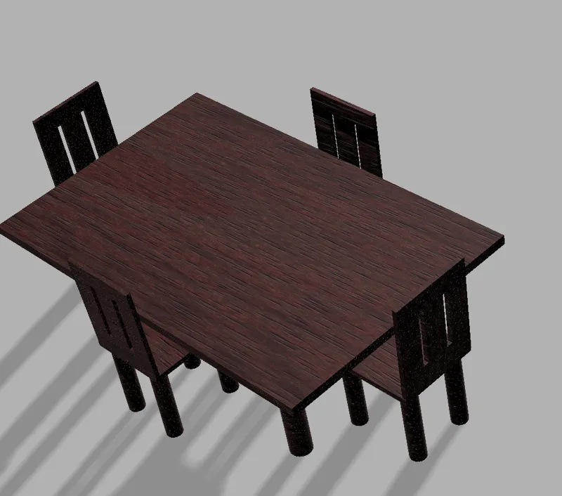 Dollhouse table and chairs