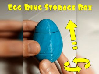 Fidget Twist Open Egg Ring Storage Box