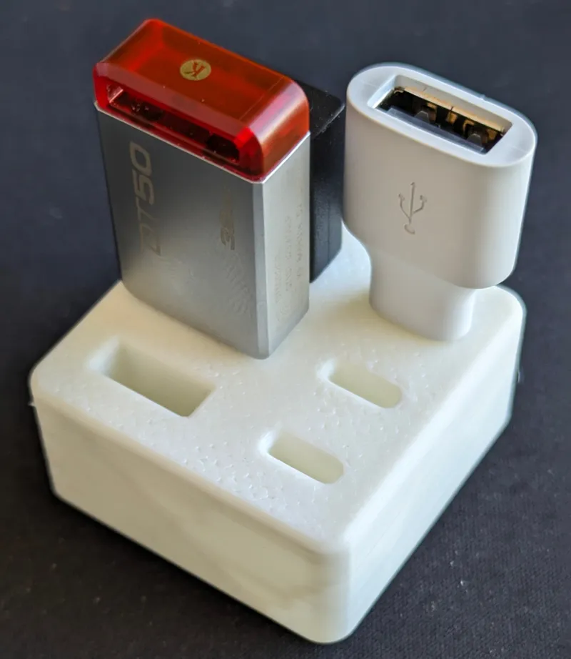 Gridfinity Chunky USB A&C Holder