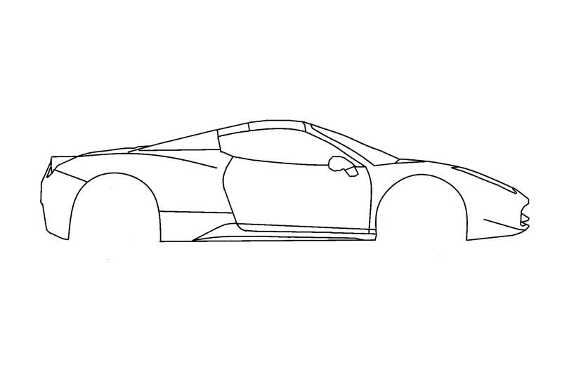 ferrari 458 silhouette