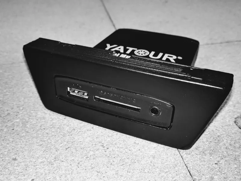 Miata Radio Plate modified for Yatour BT Adapter