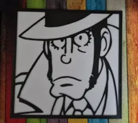 Inspecteur Zenigata — Lupin III, déco murale 2D — photo 1