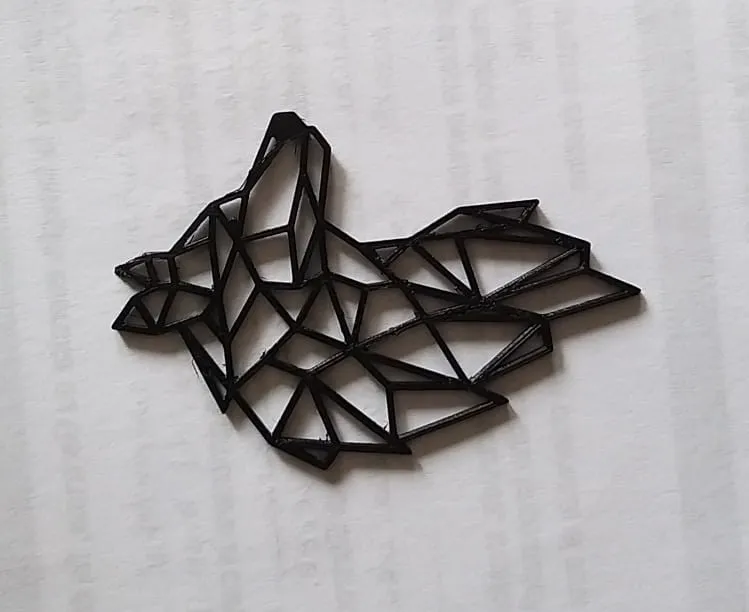 Decorative wolf head