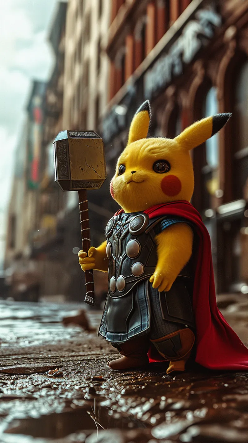 Pikachu as Thor HueForge