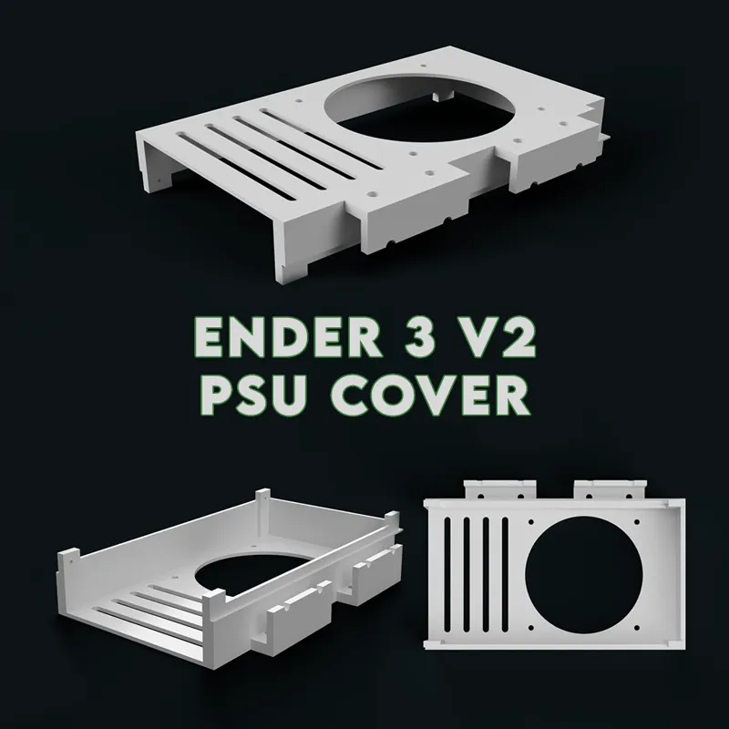 Ender 3 V2 PSU cover with vent
