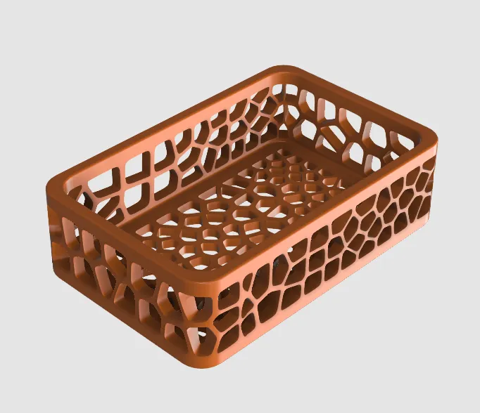 Voronoi Shower Bath Soap Holder Bathroom Tray