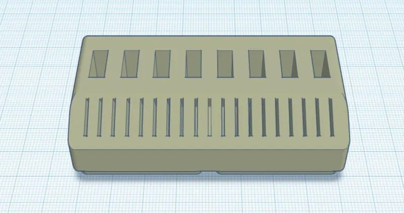 Gridfinity_SD-USB_Holder Half-Half Size 1x2