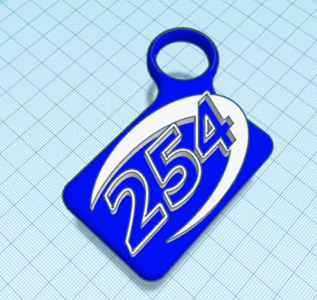 FRC 254 CheesyPoofs Keychain