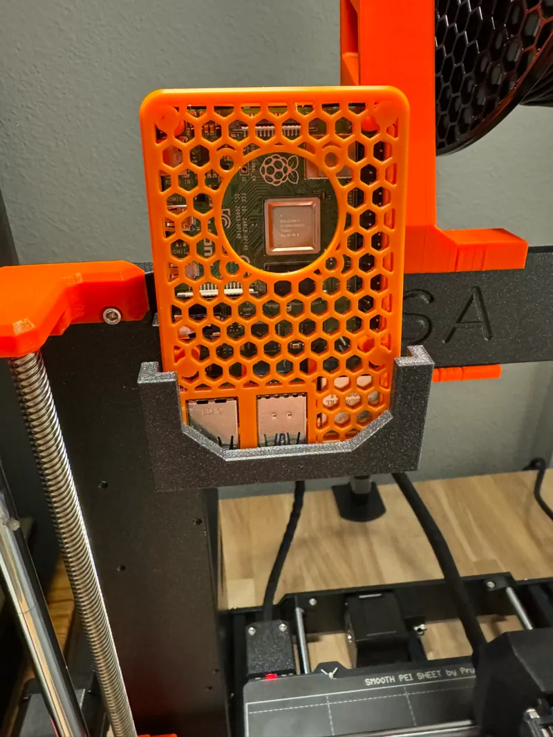 Raspberry Pi Holder for Prusa MK3/MK4 Frame