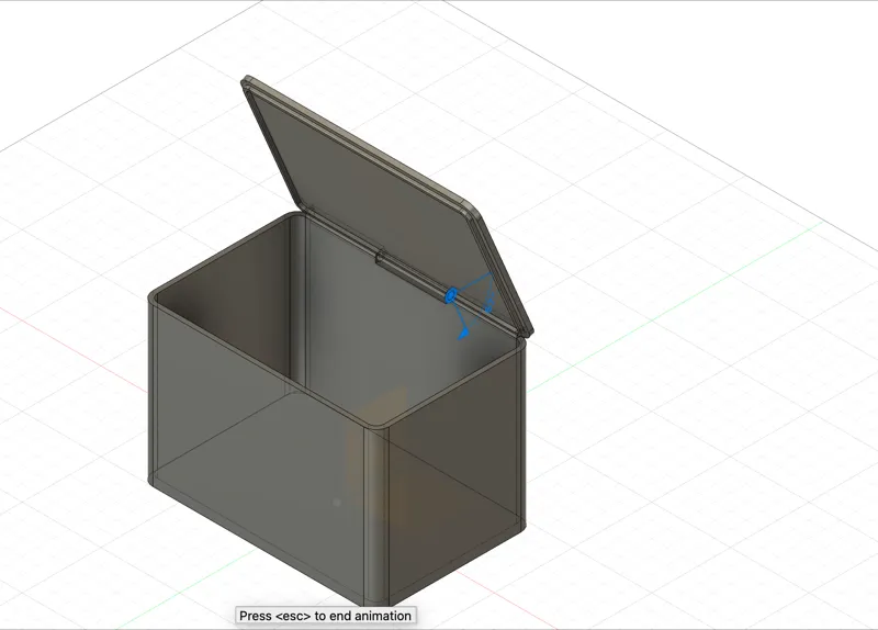 JUST ANOTHER PARAMETRIC BOX WITH HINGE