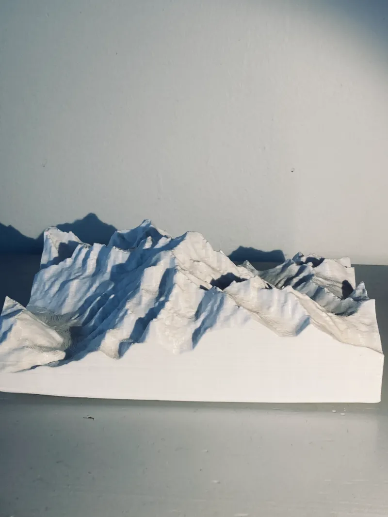 Mt. Everest topographic map