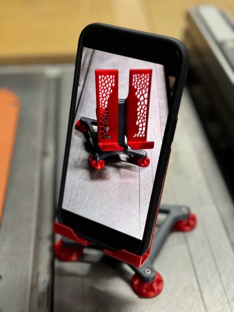 Voronoi Industrial Phone Stand