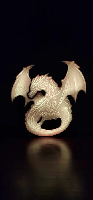 dragon lithophane light box