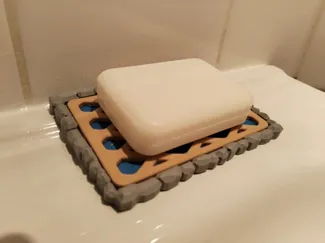 Water and rocks soap dish - Medieval style
