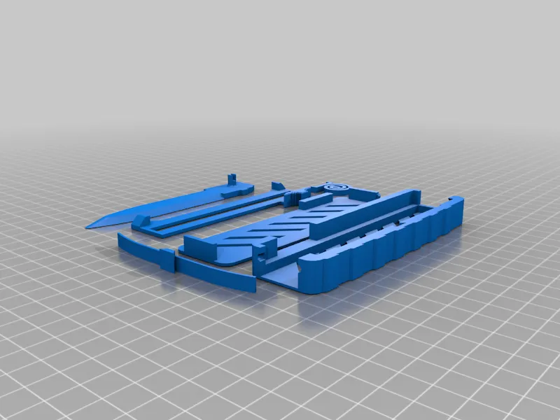 completely 3d printed retractable blade 