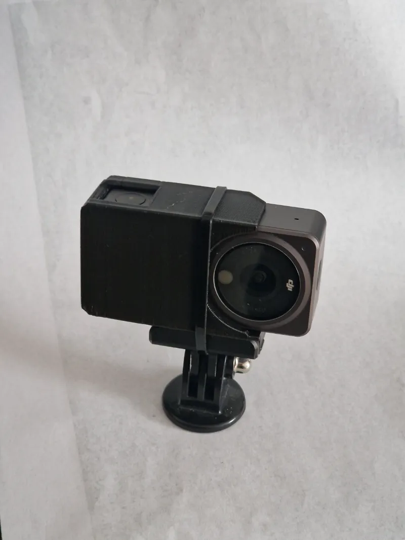 DJI Action 2 and battery vertical mount winter