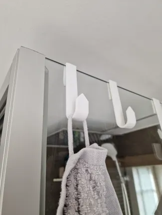 shower towel hook 6mm glass bathroom