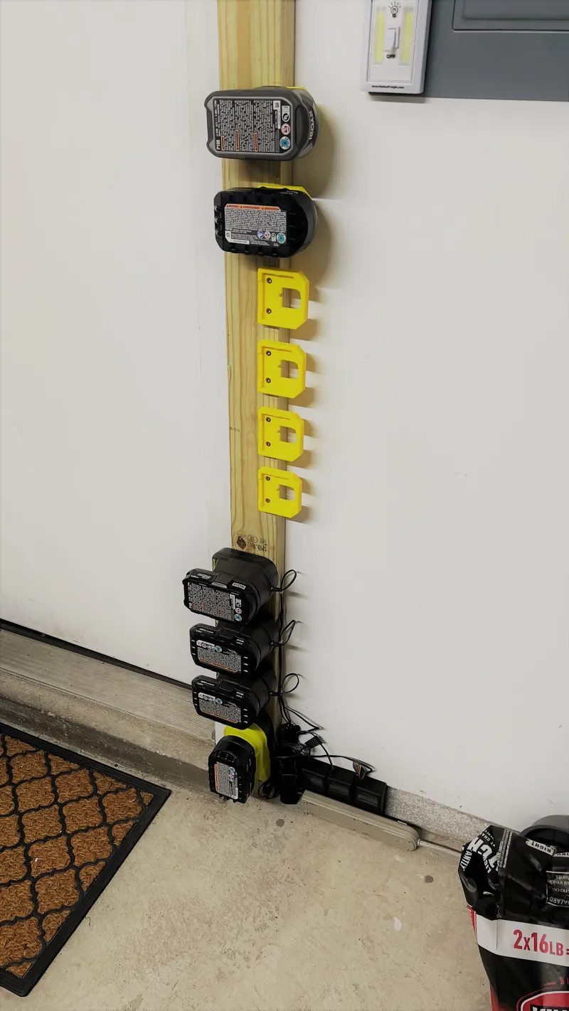 Ryobi 18V Battery Snap-in Holder