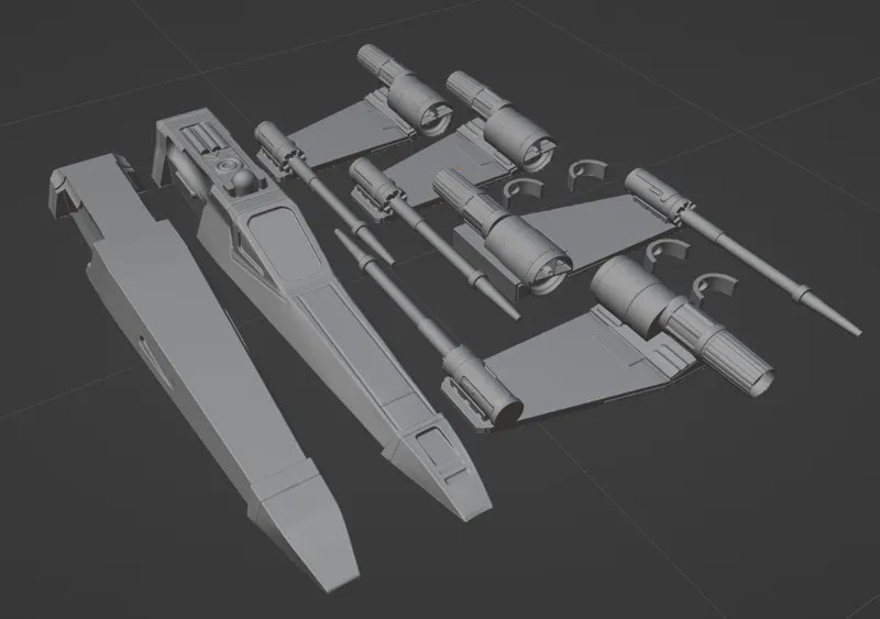 X Wing Kit card - Extra parts 