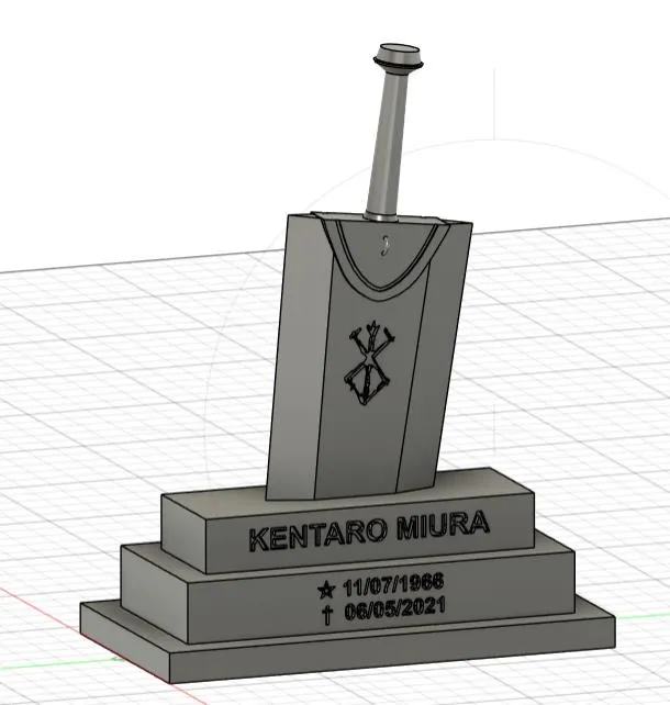 BERSERK - Dragonslayer as Kentaro Miura Gravestone
