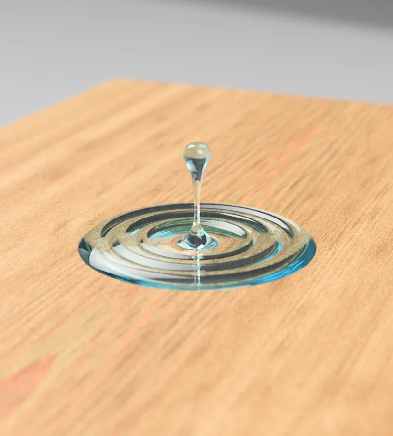 Water Droplet Ornament - No Supports