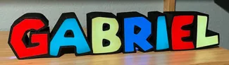 Lightbox sign Gabriel