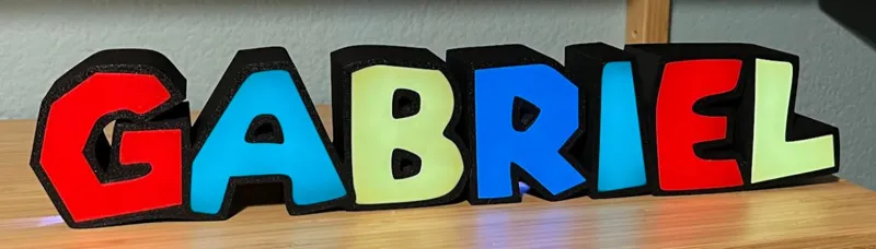 Lightbox sign Gabriel
