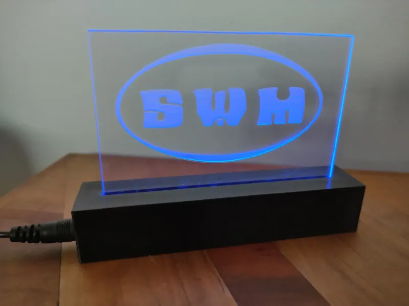 Picture frame LED-strip lamp (fully 3D printable)