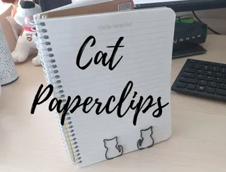 Decorative Cat Paperclips/Bookmark