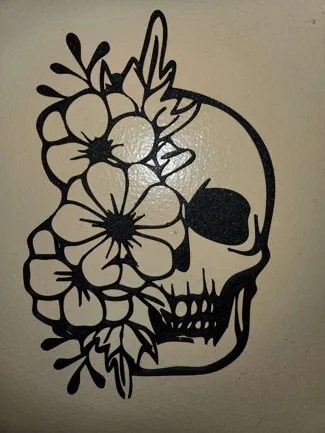 skullflower wall art