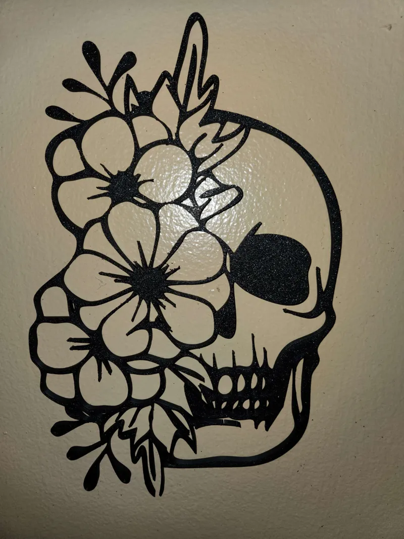 skullflower wall art