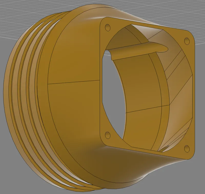 80mm fan connection flexible tube