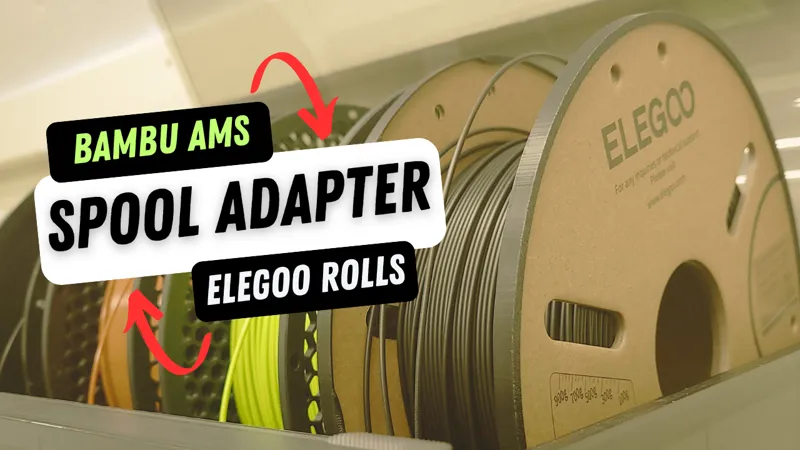 AMS Cardboard Spool Adapter Elegoo Cardboard Rolls