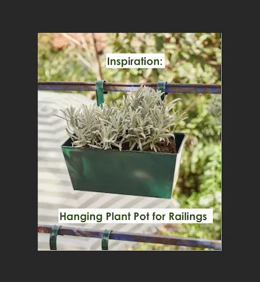 Hanging Plant Pot for Railings