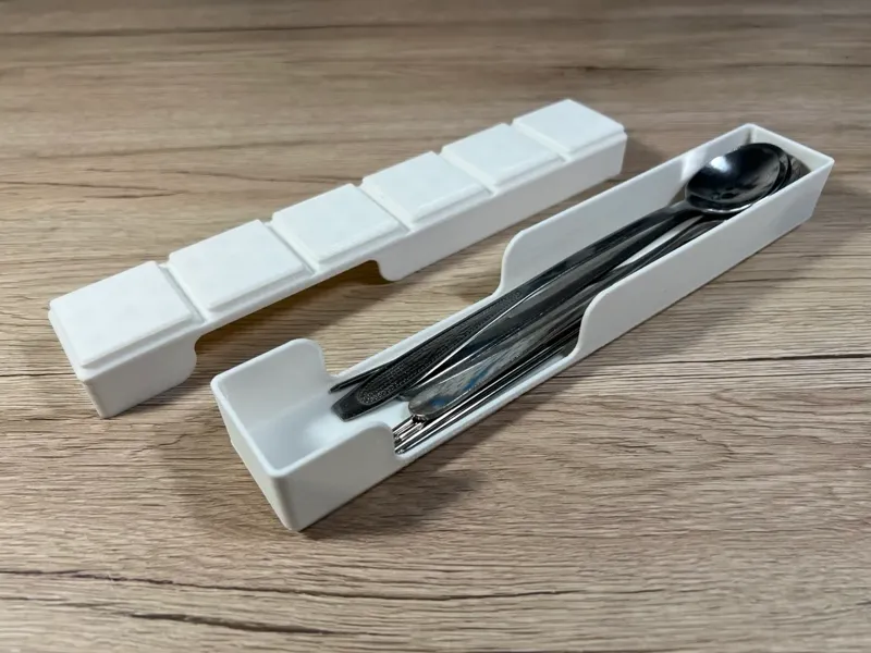 Gridfinity cutlery low profile bins