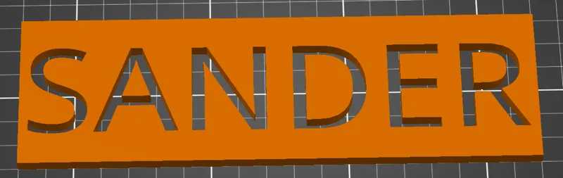 Name tag Sander