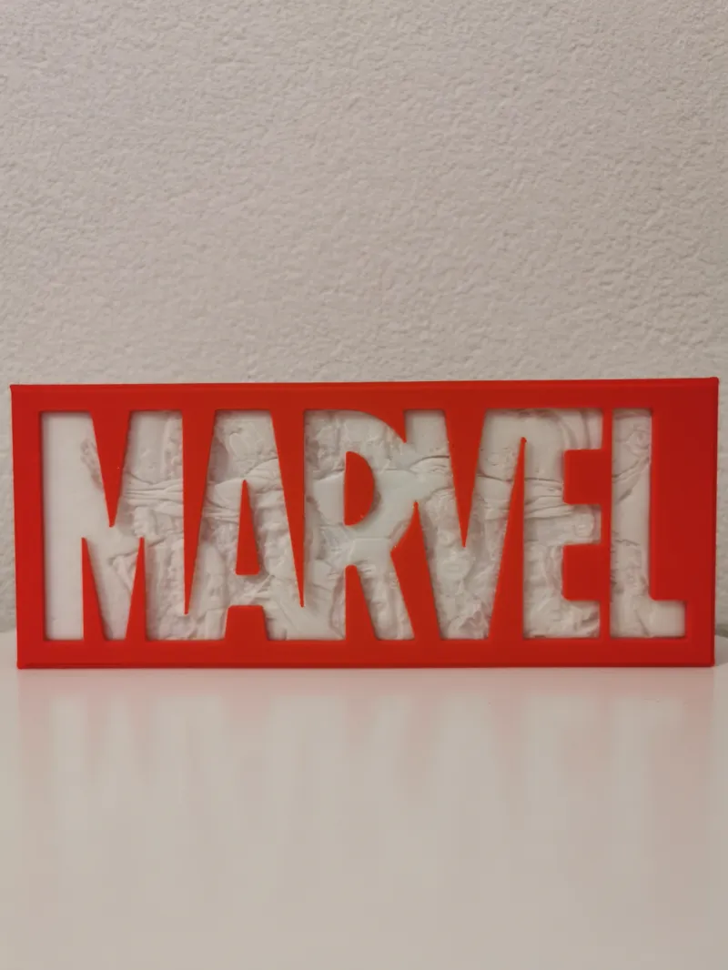 Marvel Logo Lithophane
